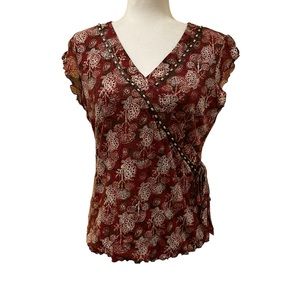 Style‎ & Co Faux Wrap Top Large